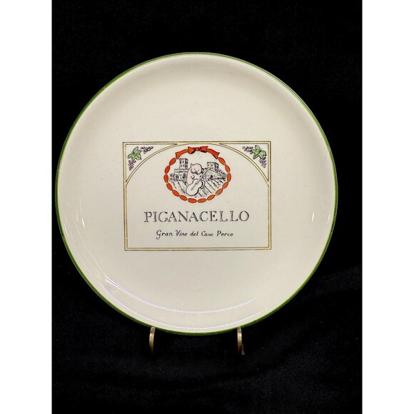 Set of 6 Delano Studio 1976 Humorous Hand Painted Wine Dessert plates 7.25" - Picture 7 of 16